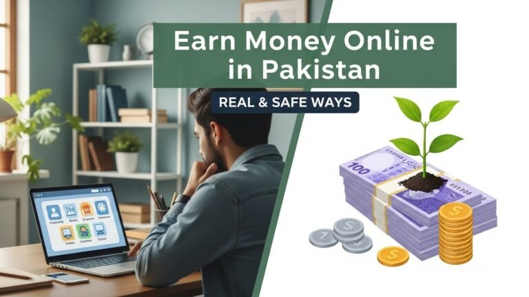 Earn money online in Pakistan using legit and safe earning ways