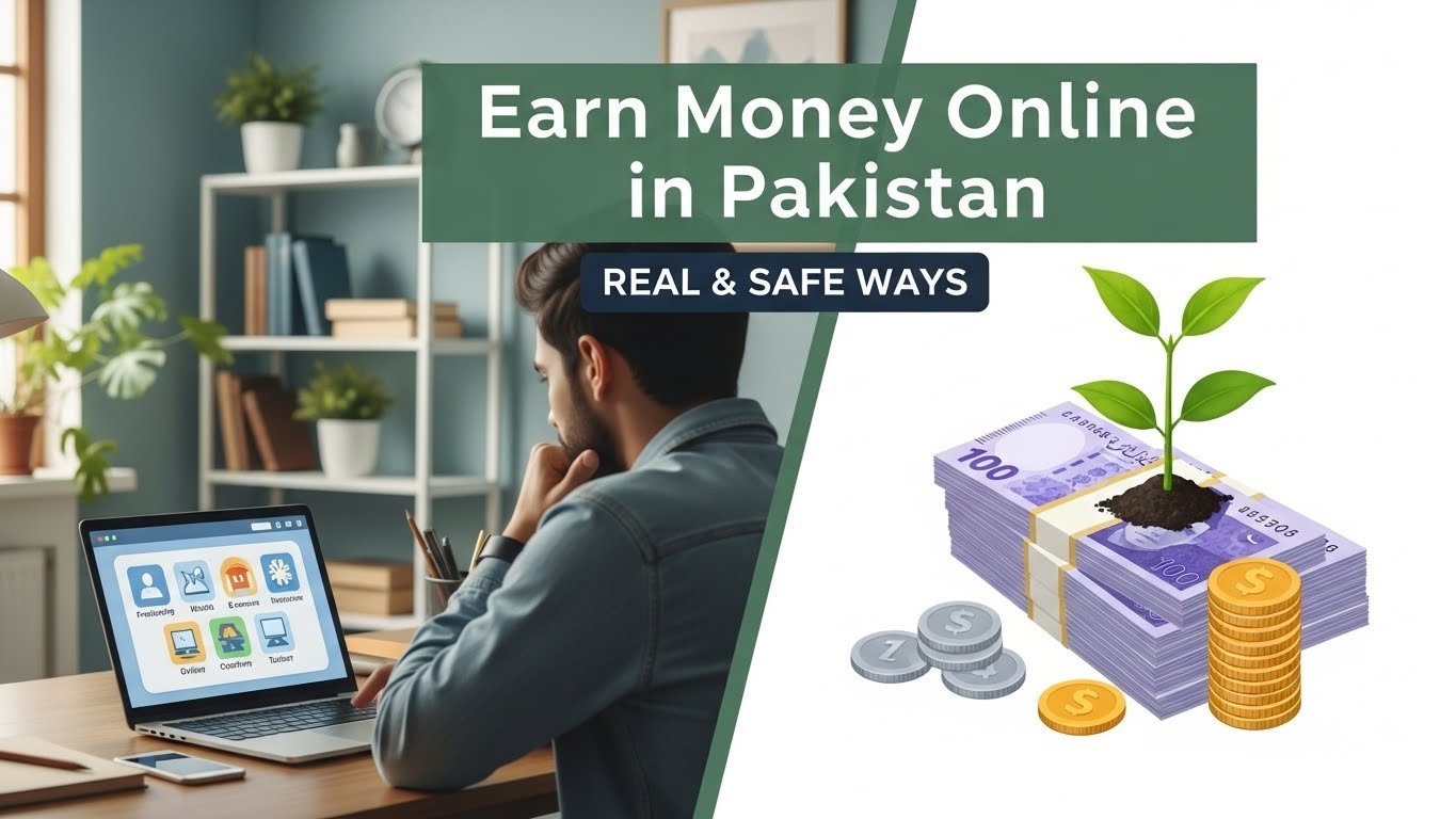 Earn money online in Pakistan using legit and safe earning ways