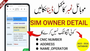 SIM owner details guide for Pakistan with SIM check CNIC and SIM information